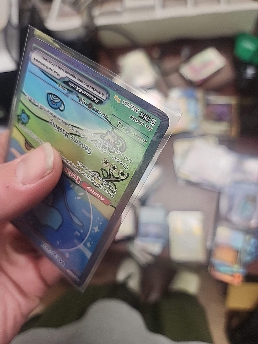 Pack Fresh Bubble Mew Ex 232/091 - Paldean Fates Bubble Mew SIR UNGRADED/RAW