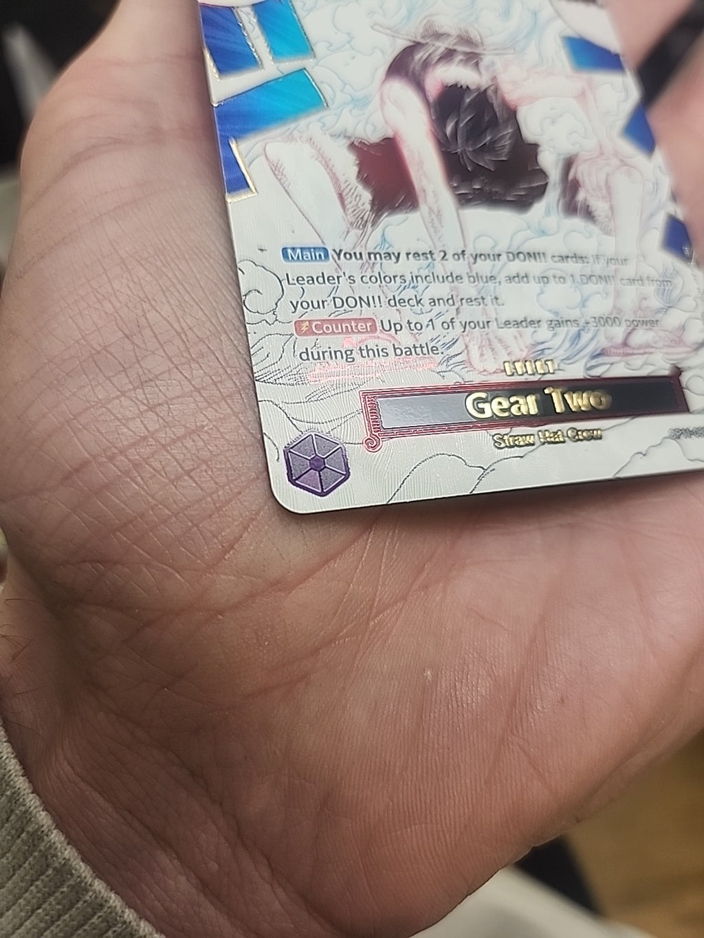 One Piece Gear Two (Alternate Art) OP11-080 A Fist of Divine Speed Foil