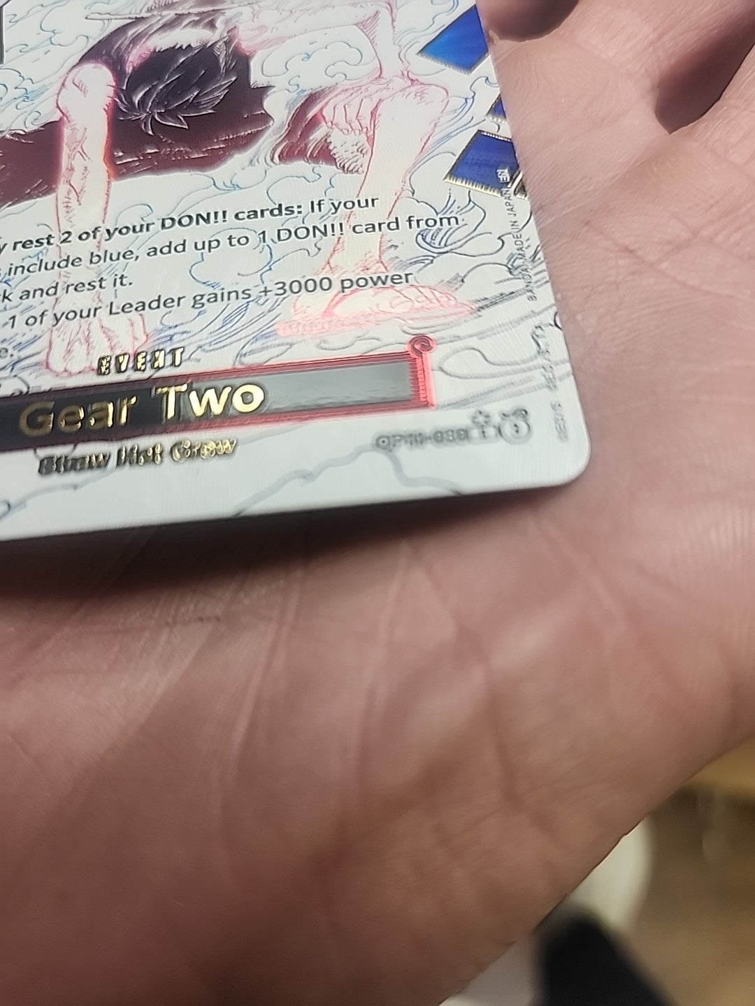 One Piece Gear Two (Alternate Art) OP11-080 A Fist of Divine Speed Foil